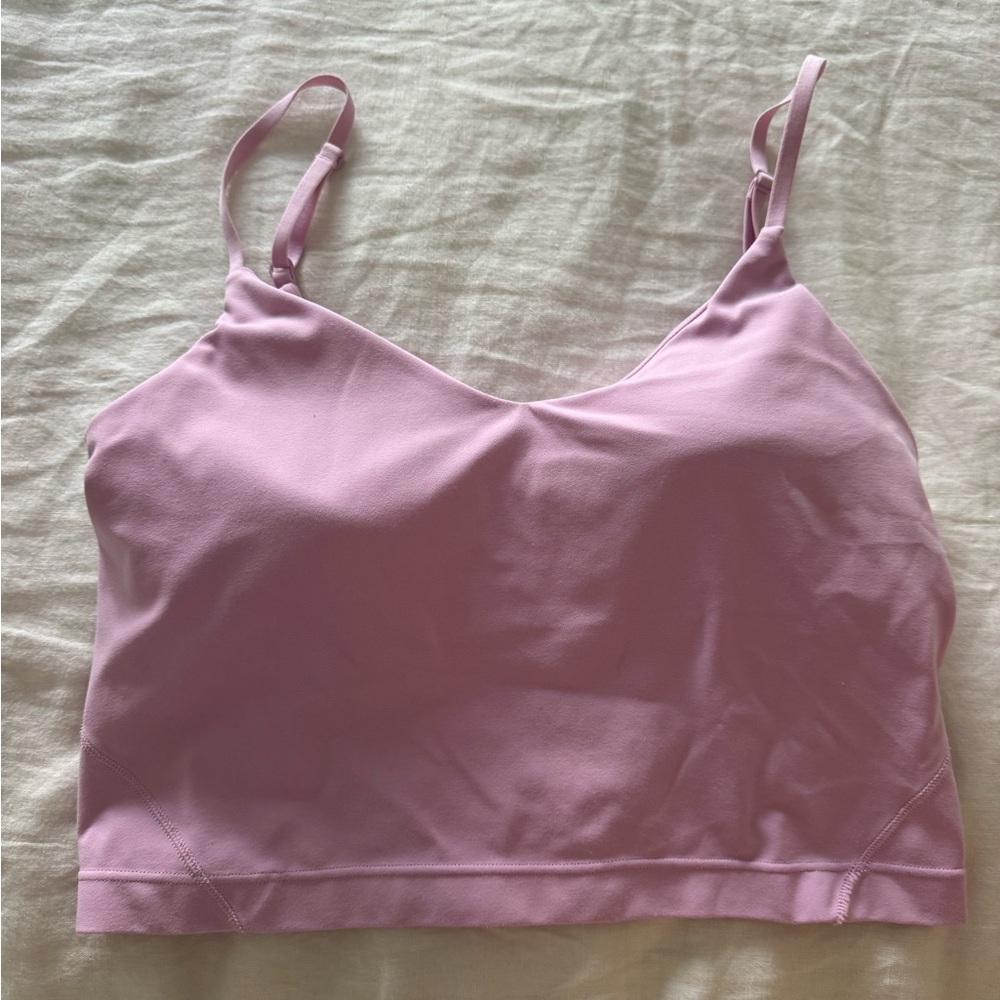 Lululemon pink Crop tank